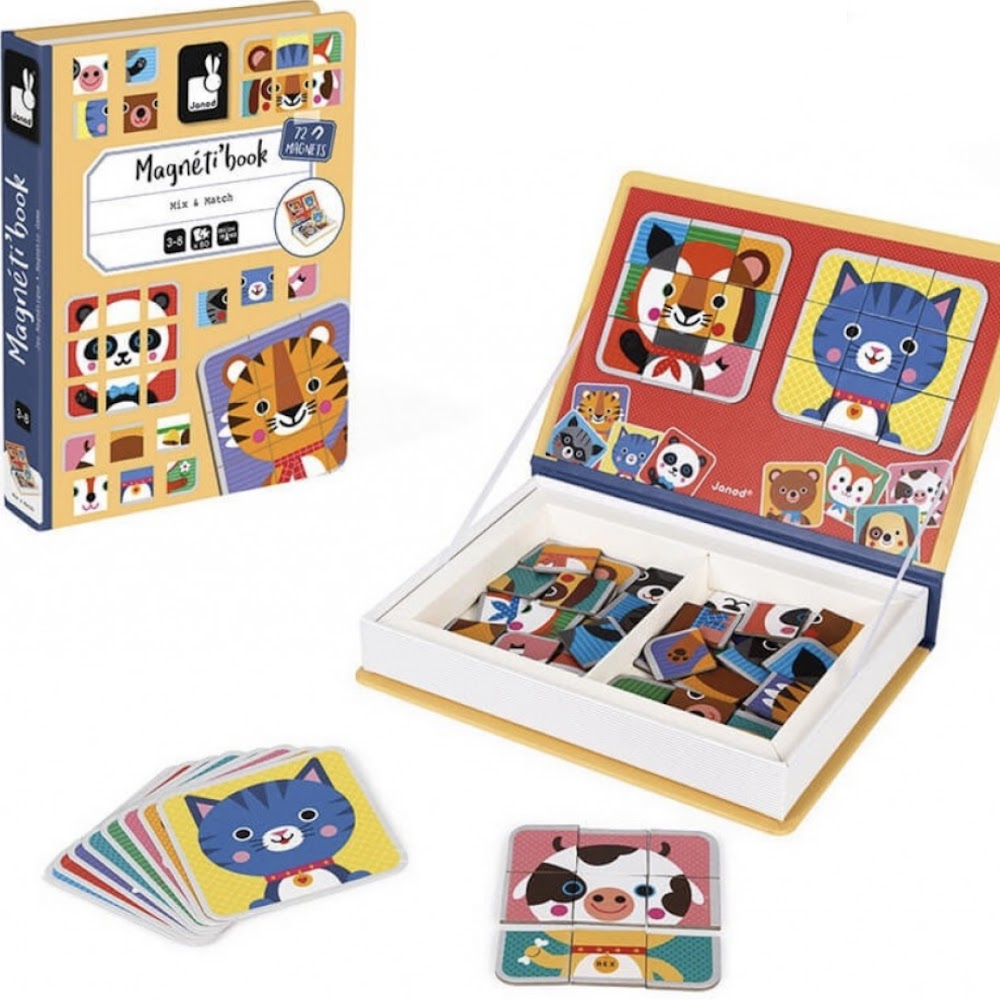 MAGNETIBOOK Mix & Match Animal Faces