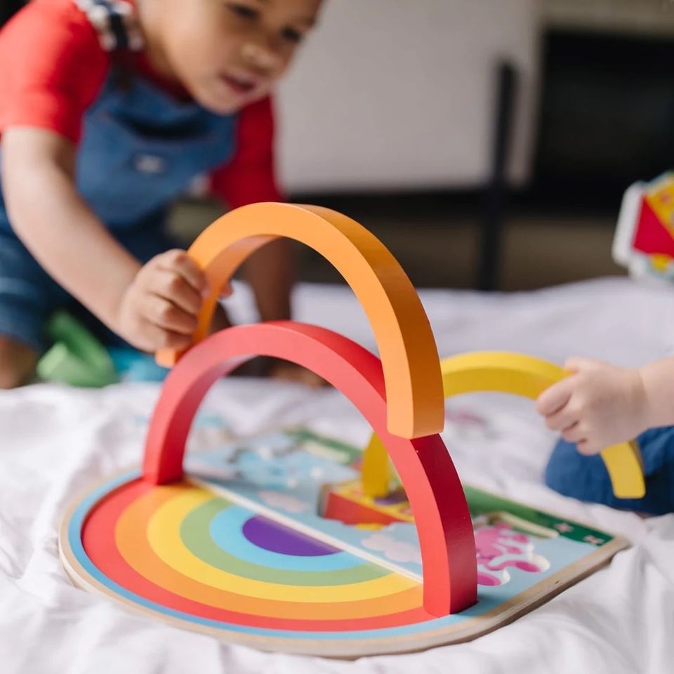 Rainbow Stacking Puzzle