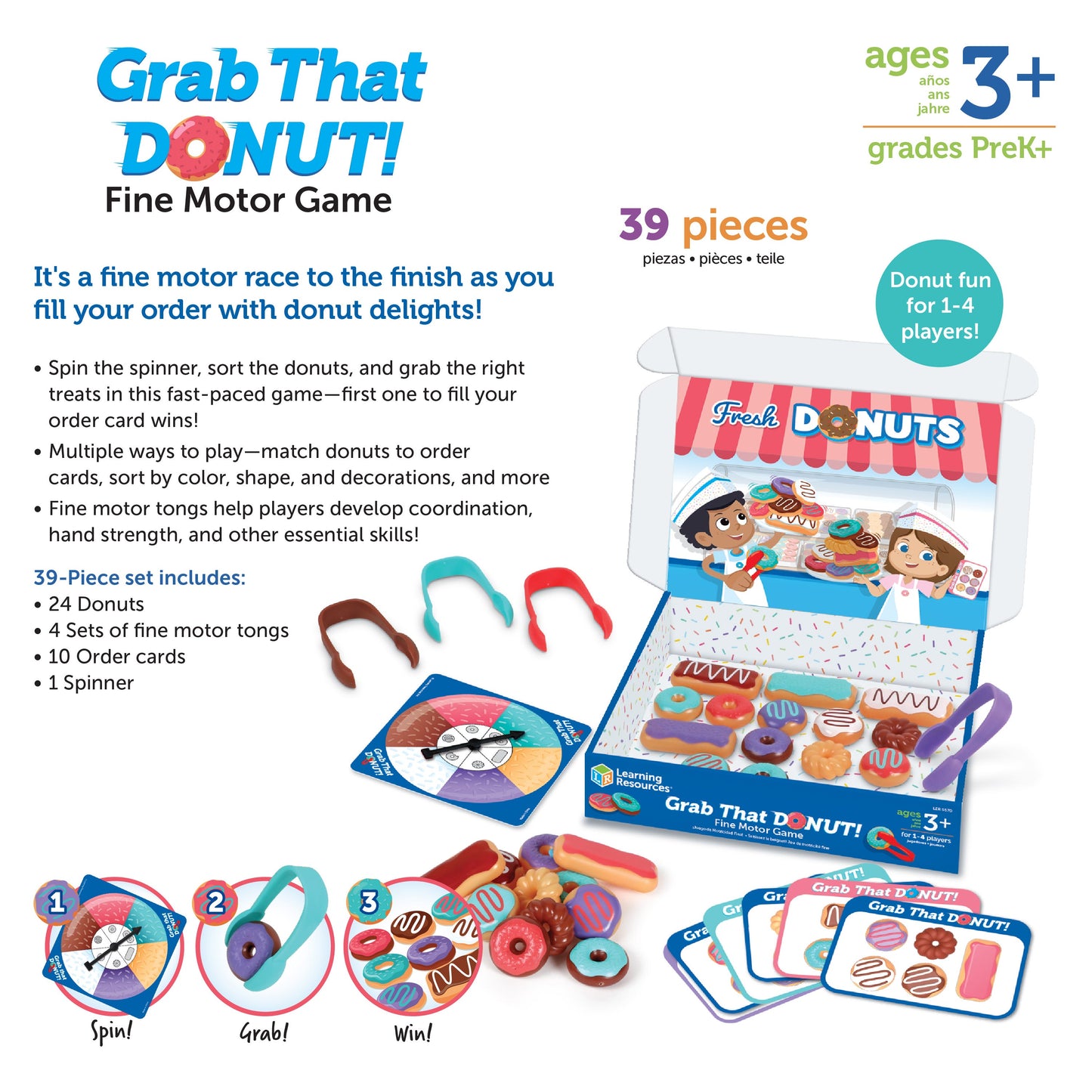 Grab That Donut Fine Motor Game