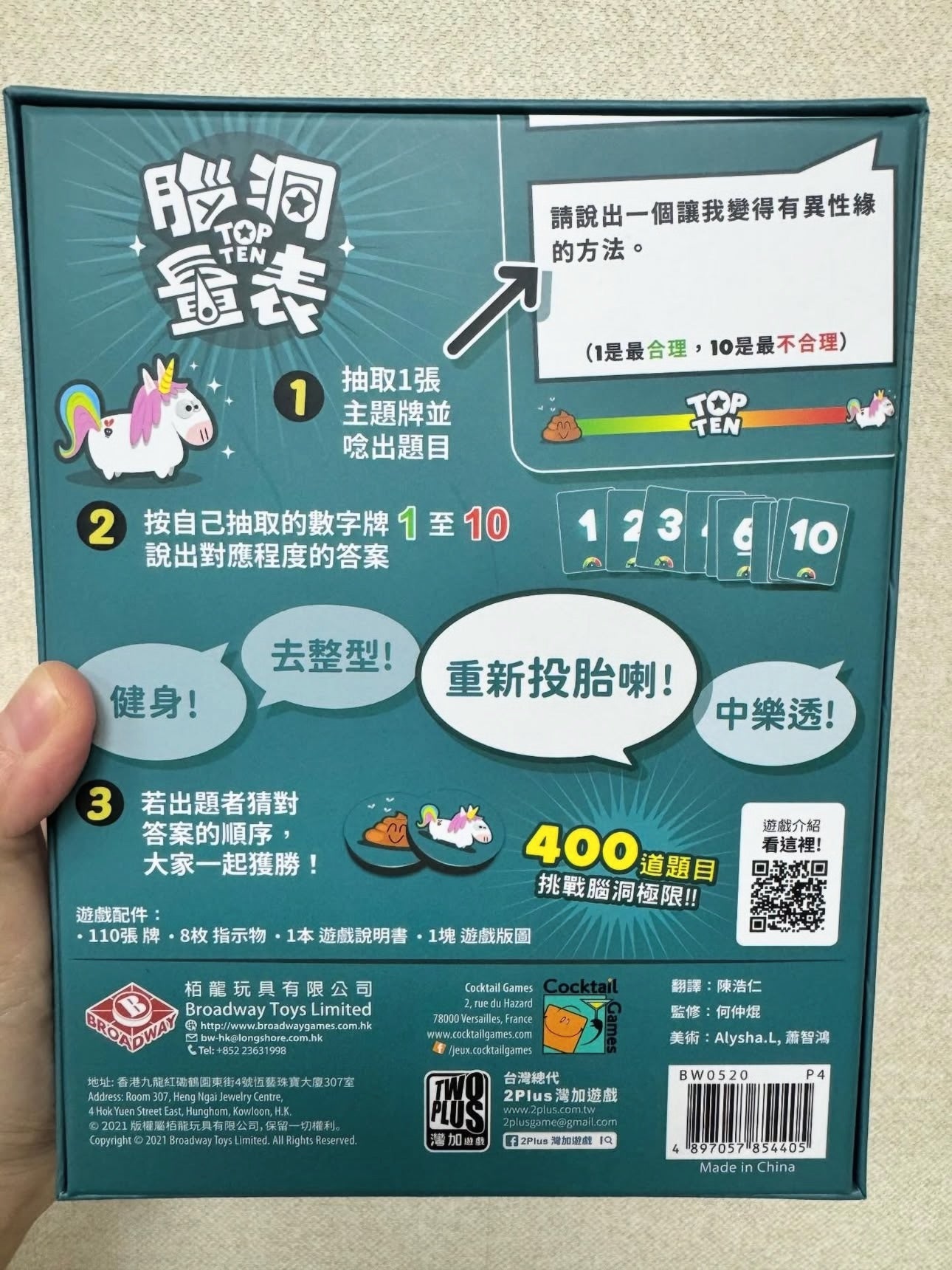 Top ten 腦洞量表