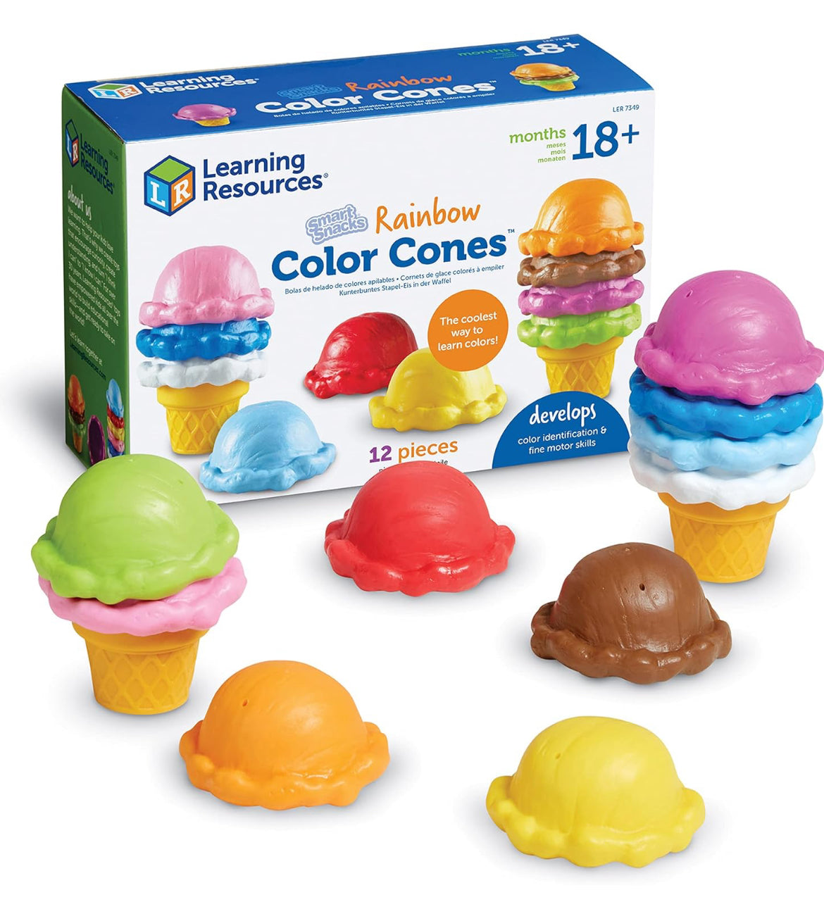 Smart Snacks Rainbow Color Cones – 治遊學教具坊 TheraPlay Learning Supplies